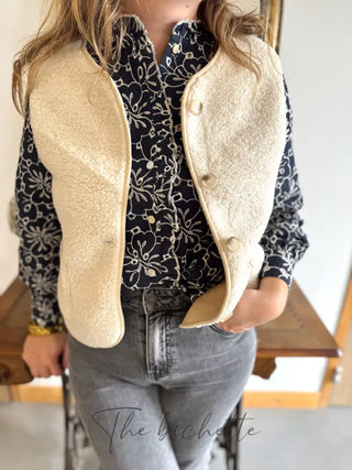 Gilet Mélina • Ecru