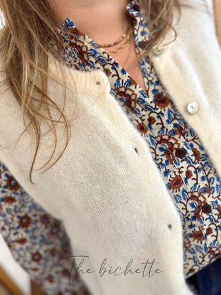 Gilet s/ manche Valentine • Blanc TU