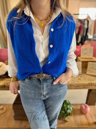 Gilet s/ manche Valentine • Bleu Roi TU