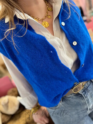 Gilet s/ manche Valentine • Bleu Roi TU