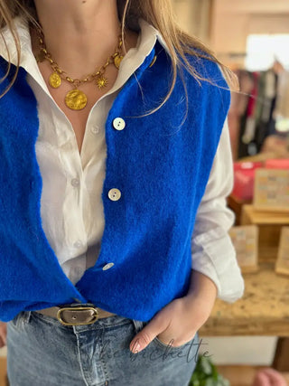 Gilet s/ manche Valentine • Bleu Roi TU