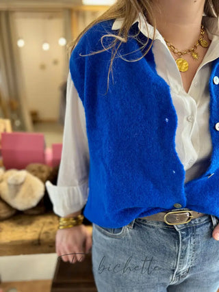 Gilet s/ manche Valentine • Bleu Roi TU
