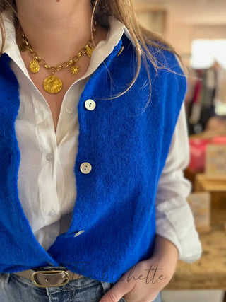 Gilet s/ manche Valentine • Bleu Roi TU