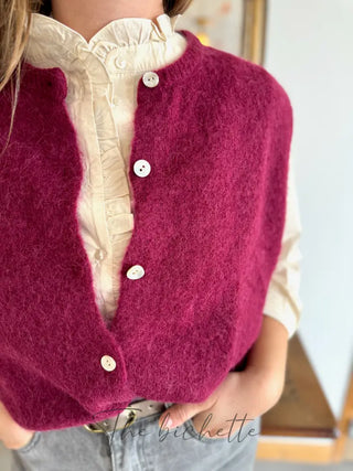 Gilet s/ manche Valentine • Bordeaux TU