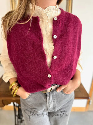 Gilet s/ manche Valentine • Bordeaux TU