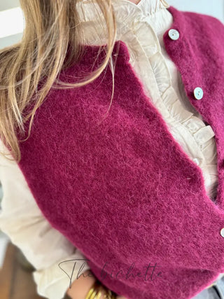 Gilet s/ manche Valentine • Bordeaux TU