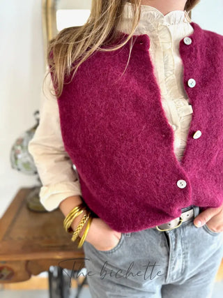 Gilet s/ manche Valentine • Bordeaux TU