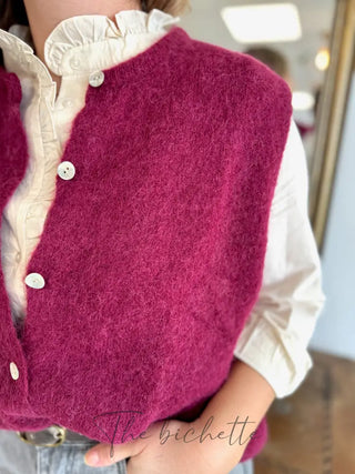 Gilet s/ manche Valentine • Bordeaux TU