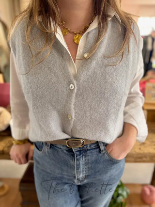 Gilet s/ manche Valentine • Gris Clair TU