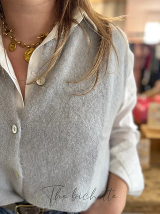 Gilet s/ manche Valentine • Gris Clair TU