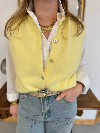 Gilet s/ manche Valentine • Jaune TU