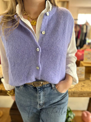 Gilet s/ manche Valentine • Lilas TU