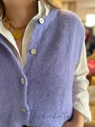 Gilet s/ manche Valentine • Lilas TU
