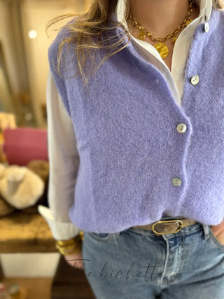 Gilet s/ manche Valentine • Lilas TU