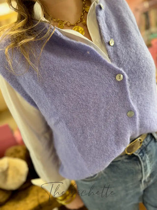 Gilet s/ manche Valentine • Lilas TU