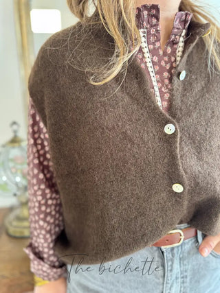 Gilet s/ manche Valentine • Marron TU