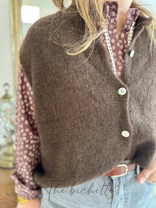 Gilet s/ manche Valentine • Marron TU