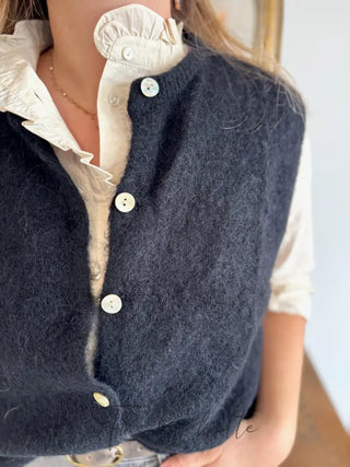 Gilet s/ manche Valentine • Noir TU