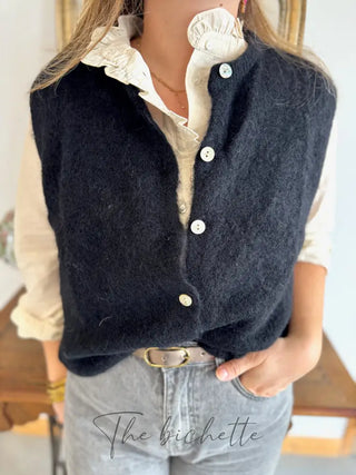 Gilet s/ manche Valentine • Noir TU