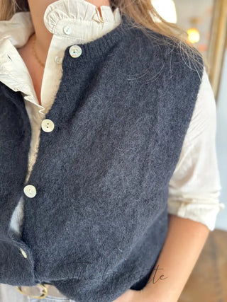 Gilet s/ manche Valentine • Noir TU