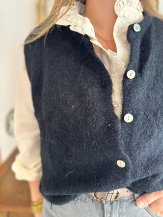 Gilet s/ manche Valentine • Noir TU