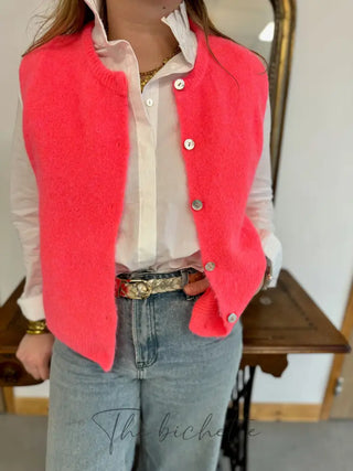 Gilet s/ manche Valentine • Orange corail TU