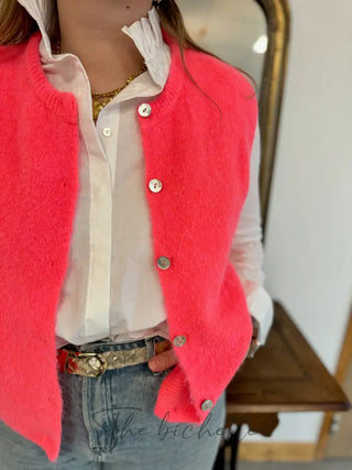 Gilet s/ manche Valentine • Orange corail TU