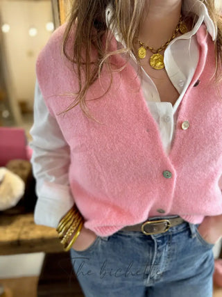 Gilet s/ manche Valentine • Rose TU