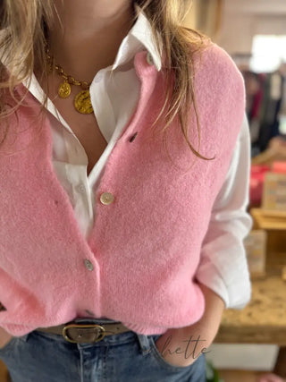 Gilet s/ manche Valentine • Rose TU