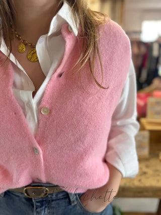 Gilet s/ manche Valentine • Rose TU