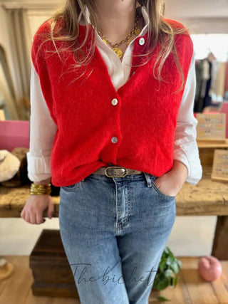 Gilet s/ manche Valentine • Rouge TU