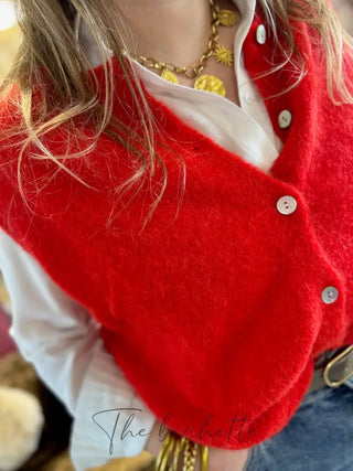 Gilet s/ manche Valentine • Rouge TU