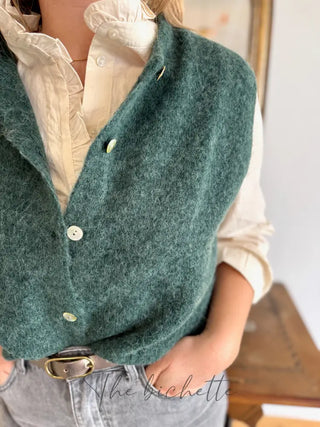 Gilet s/ manche Valentine • Vert Forêt TU