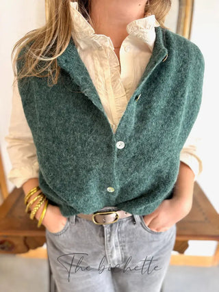 Gilet s/ manche Valentine • Vert Forêt TU