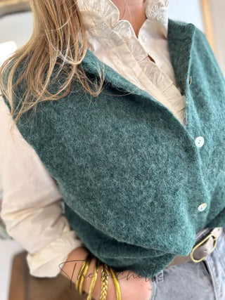 Gilet s/ manche Valentine • Vert Forêt TU