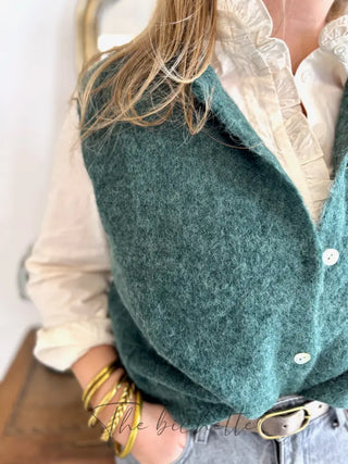 Gilet s/ manche Valentine • Vert Forêt TU