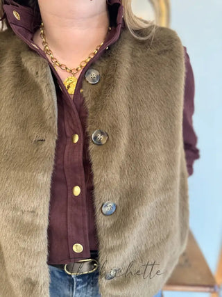 Gilet s/manches Gabriel • Taupe