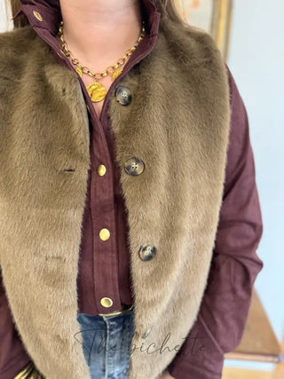 Gilet s/manches Gabriel • Taupe