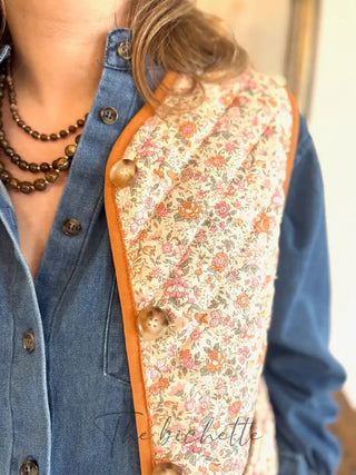 Gilet s/manches Inès • Orange