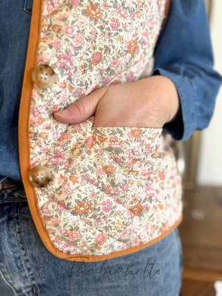 Gilet s/manches Inès • Orange