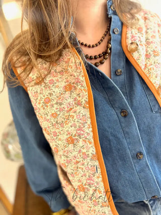 Gilet s/manches Inès • Orange