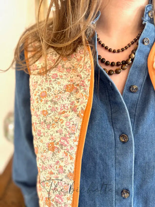 Gilet s/manches Inès • Orange