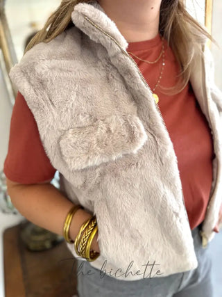 Gilet s/manches Norah • Beige TU