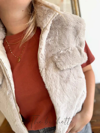 Gilet s/manches Norah • Beige TU