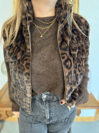 Gilet s/manches Norah • Léopard TU