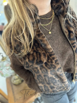 Gilet s/manches Norah • Léopard TU