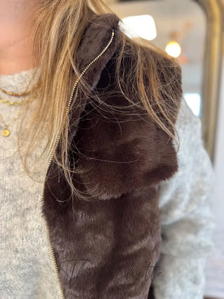 Gilet s/manches Norah • Marron TU