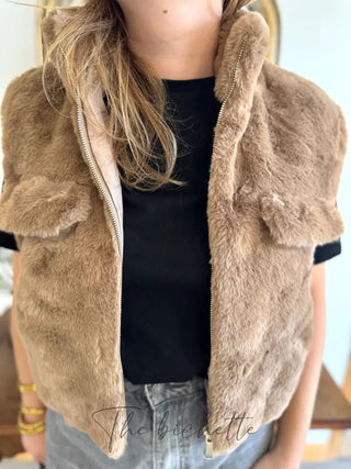 Gilet s/manches Norah • Taupe TU