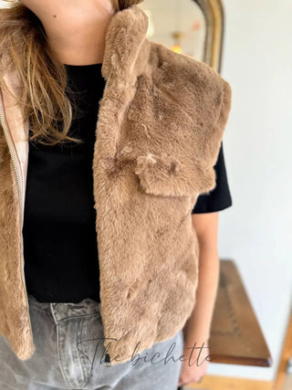 Gilet s/manches Norah • Taupe TU