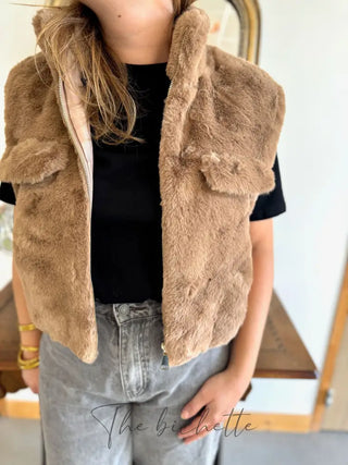 Gilet s/manches Norah • Taupe TU